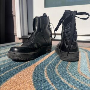 *Super Rare* Nike AF1 Air Force 1 Rebel XX Triple Black Boot Women’s Size 6